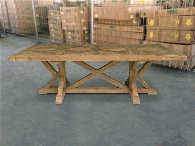 British Gardens FSC Recycled Teak Trestle Table No.1 - 94"x41"