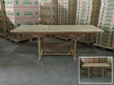 Maharani Rectangle Extension Teak Table 150 x 90cm - Extendable To 200cm