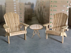 teak adirondack chair combo