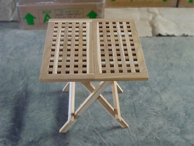 teak side table lattice