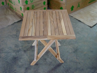 teak side table square