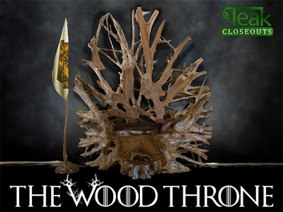 Teak Wood Throne #0001