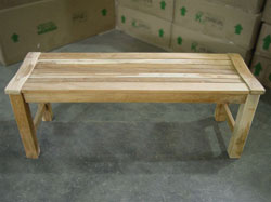 120cm/48" Rinjani Backless Teak Bench