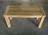 90cm/36" Rinjani Teak Backless Bench