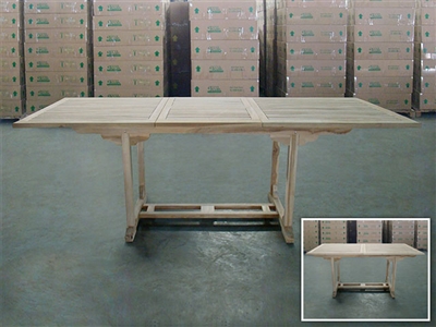 Lisa Rectangle Extension Table 180cm/240cm x 100cm