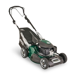 Atco Quattro 22SH V 4 in 1 self propelled lawnmower with collector mid size