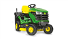 John Deere X147R Ride on tractor mower with grass collector