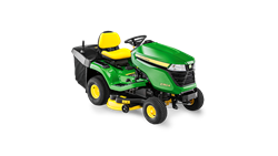 John Deere X350R Ride on tractor mower with grass collector