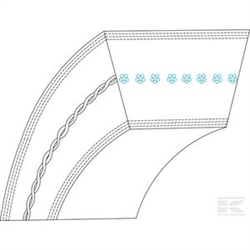 MTD Lawnflite drive belt from engine to vari speed pulley