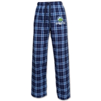 100% double-brushed cotton flannel pants. Printed with Camp Pinebrook logo.