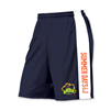 100% polyester wicking knit shorts. Printed with Summer Days at the J logo and wordmark