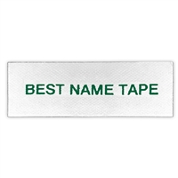 Name Tape Labels - Green - 1 Line