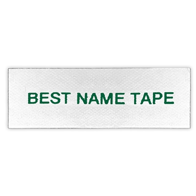 Name Tape Labels - Green - 1 Line