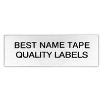 Name Tape Labels - Black - 2 Line