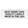 NAME TAPE LABELS - BLACK - 3 LINE