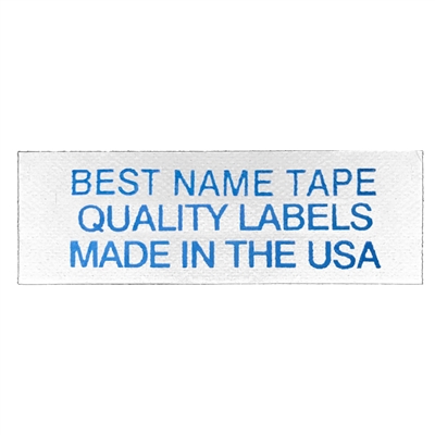 NAME TAPE LABELS - BLUE - 3 LINE