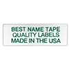 NAME TAPE LABELS - GREEN - 3 LINE
