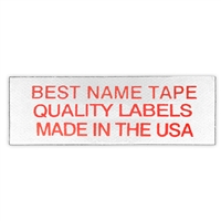 NAME TAPE LABELS - RED - 3 LINE
