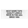 NAME TAPE LABELS - BLACK - 4 LINE