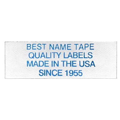 NAME TAPE LABELS - BLUE - 4 LINE