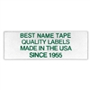 NAME TAPE LABELS - GREEN - 4 LINE