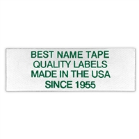 NAME TAPE LABELS - GREEN - 4 LINE
