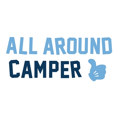 Bauercrest gear printed with All Around Camper