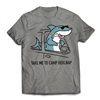 Get back to CAMP QUCIK with the Belknap - Take Me To Camp - Shark T-Shirt..
