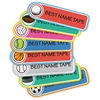 COLOR SPORTS - RECTANGLE PRESS-ON LABELS