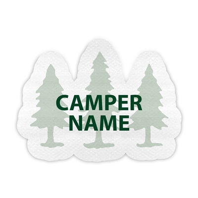 <!008>FRIENDLY PINES CAMP - TREE PRESS-ON LABELS