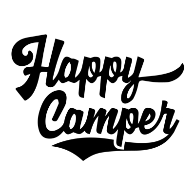 Bauercrest gear printed with Happy Camper