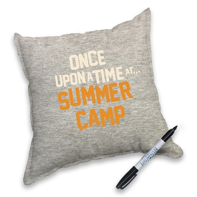 Be the happiest camper with the most autographs. Get your pillow autographed by all your bunkmates!