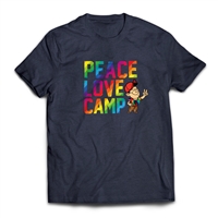 Peace Love Camp on a t-shirt.