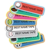 SPORTS - RECTANGLE PRESS-ON LABELS