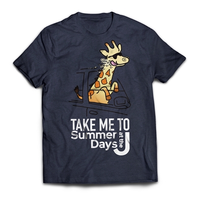 Get back to CAMP QUCIK with the Summer Days at the J - Take Me To Camp - Giraffe T-Shirt..