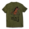 Get back to CAMP QUCIK with the Summer Days at the J - Take Me To Camp -Horse T-Shirt..