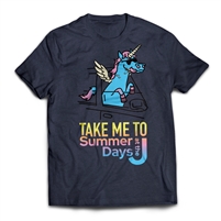 Get back to CAMP QUCIK with the Summer Days at the J - Take Me To Camp - Unicorn T-Shirt..