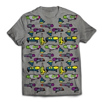 Squirt Water Guns, Not War â€“Water guns are fun. Water Guns are better on a t-shirt.