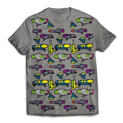 Squirt Water Guns, Not War â€“Water guns are fun. Water Guns are better on a t-shirt.