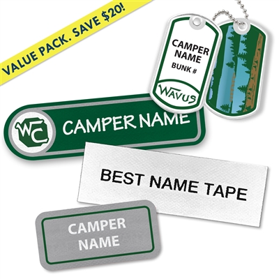 <!005>WAVUS CAMP - VARIETY PACK of LABELS