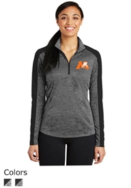 Women's - Sport-Tek Ladies PosiCharge Electric Heather  1/4-Zip Pullover-Embroidered M