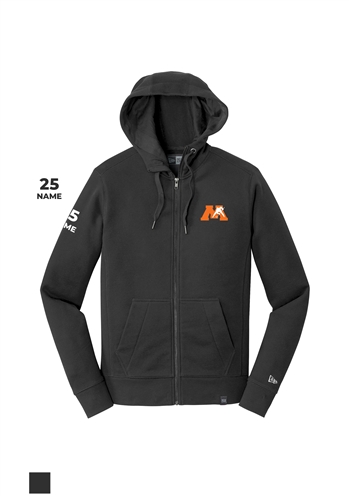 New era full zip personalized hoodie