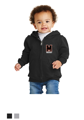 Toddler- Port & CompanyÂ® Toddler Core Fleece Full-Zip Hooded Sweatshirt