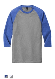 District MadeÂ® Mens Perfect TriÂ® 3/4-Sleeve Raglan. DM136