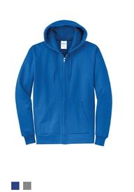 Port & CompanyÂ® Core Fleece Full-Zip Hooded Sweatshirt