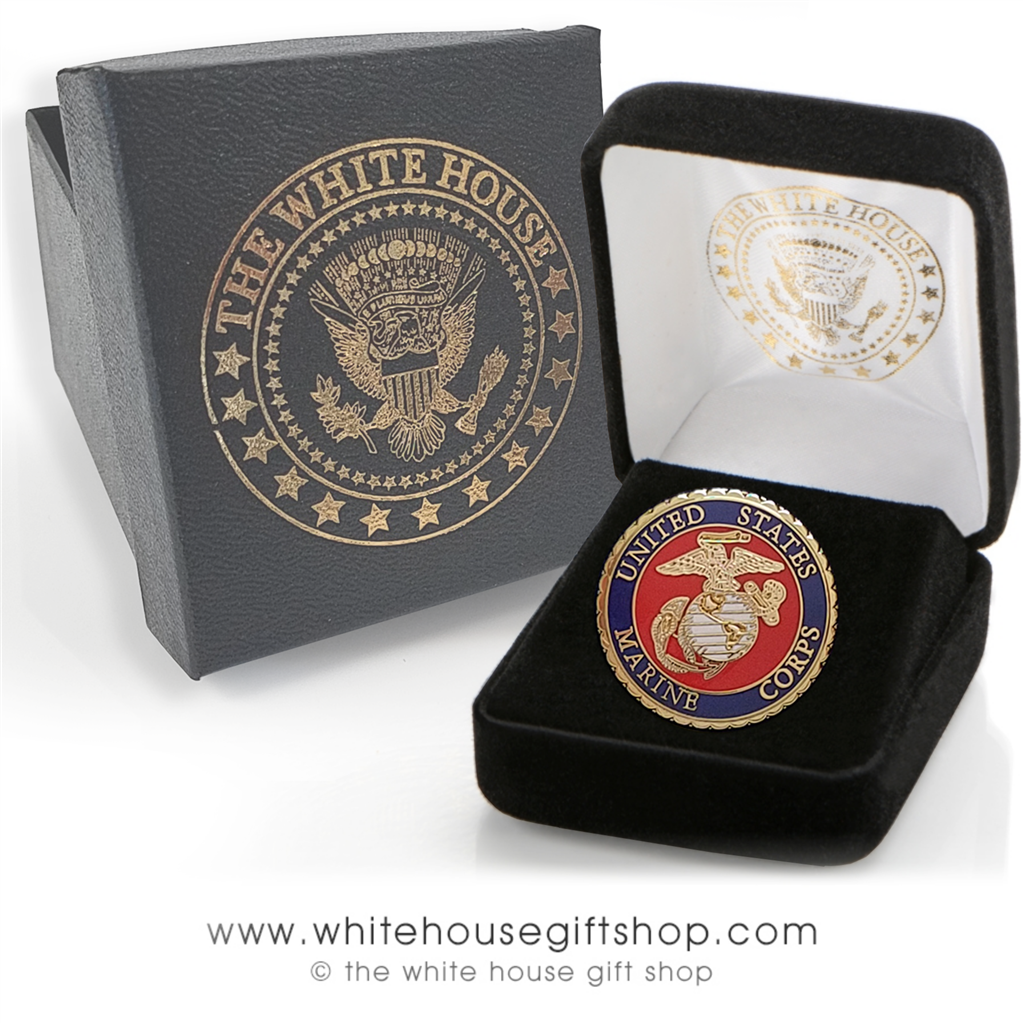 quality military pins, USMC Seal lapel pin, Marine Corps pins, Semper Fi,