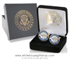 Air Force One Custom Cufflinks, 24K Gold Finished, Custom Presentation Case