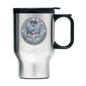 Heritage Pewter Army Travel Mug