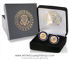 The White House Cufflinks, 24K gold, 3 dimensional,
