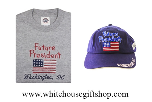 Future President Blue Hat and Gray Shirt